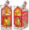Spilay DIY Buch Haus Set, DIY Puppenhaus Miniatur Haus Möbel Set mit LED Lichtern, Buch Regal Bücherregal Dekoration, Buchstützen Modellbau - Kreative Sets(Lied der verschneiten Nacht) SL29