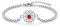 OHAYOO Damen Armband Silber 925 Kompass Geburtsstein Januar Granat Armband Schmuck für Damen Herren Mädchen Teenager Geschenke