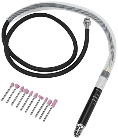 Pneumatischer Stiftschleifersatz aus Zinklegierung, Luft-Mikro-Stabschleifer mit Drehmoment für Metall, Stein & Holz, kompakter Gravierstift mit Präzisions-Cutter