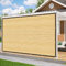 Red de sombra exterior, 3 x 5 m, color beige, toldo para jardín, red de sombra para exteriores, protección solar, red de sombra, para invernadero, terraza, plantas, gallinero, resistente al viento