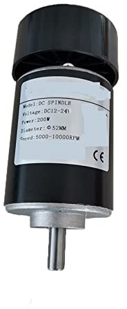 CNC-luftgekühlter Spindelmotor 200W luftgekühlter Spindelmotor 0,2 kW Gleichstrommotor CNC Graviermaschine DC12-24 CNC-Spinle Motor Kit for CNC Router -Maschine