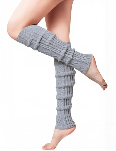 Becotal Langer Stulpen für Damen und Mädchen, Knöchelwärmer Beinwärmer Acrylic Stricken Stulpen Beinstulpen Beinwärmer Kniestrümpfe Legwarmers Strümpfe Overknees