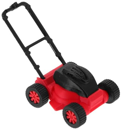 Gogogmee Miniature Lawn Mower Toy for Boys and Girls and Dollhouse, 1:18 Scale Mini Lawn Mower Model Garden Tools, Mini House Ornament for Scene Decoration and Collectible Display