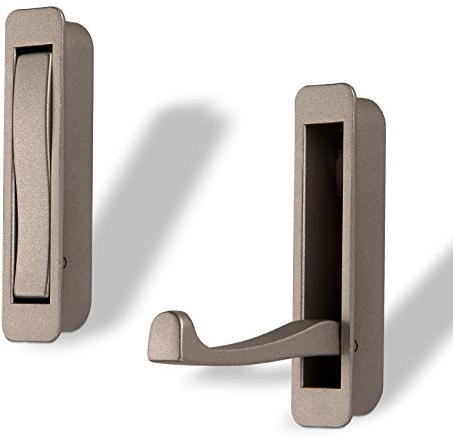 SOTECH Einlass Klapphaken ZILLY Edelstahloptik 80 x 20 x 14 mm Mantelhaken Einfräshaken klappbar zum einfräsen