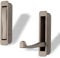 SOTECH Einlass Klapphaken ZILLY Edelstahloptik 80 x 20 x 14 mm Mantelhaken Einfräshaken klappbar zum einfräsen