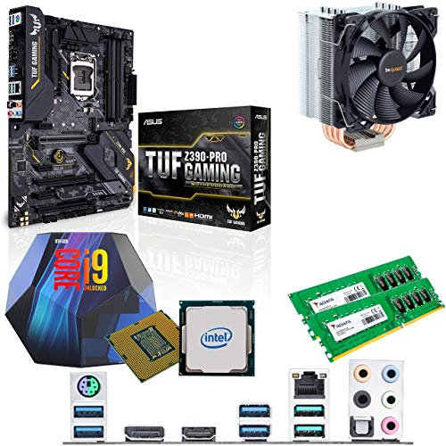 Components4All Intel Coffee Lake Core i9 9900K 3.6GHz (5.0GHz Turbo) CPU, Asus TUF Z390 Pro Gaming Motherboard, 8GB 2666MHz Adata DDR4 RAM & BeQuiet Pure Rock 120mm CPU Cooler Pre-Built Bundle