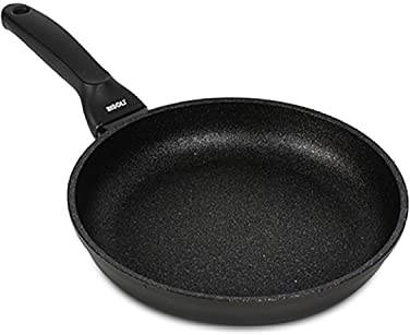 Risoli Padella BLACKplus® Alluminio PRESSOFUSO Antiaderente El Diamant Ultra Resistente FRYPAN Made Italy (20 CM)