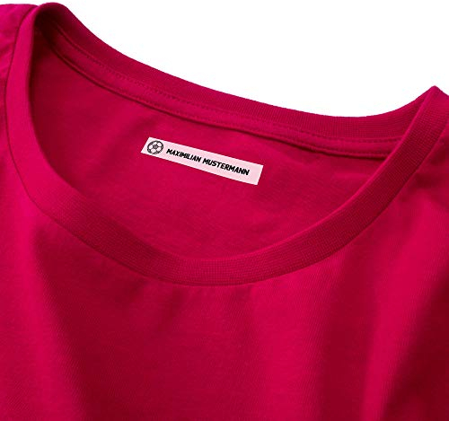 Wäscheetiketten (100) mit Namen zum Einbügeln für Kleidung Bügeletiketten Wäscheschilder Namensschilder mit Motiv ohne Motiv (mit Motiv)