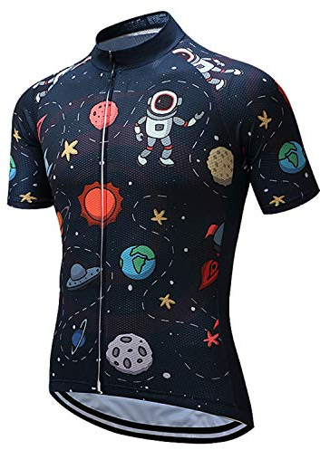 Radtrikot Herren Kurzarm Kariertes Fahrradtrikot für Männer Rennrad Trikot Sommer Fahrrad Shirt Buntes Mountainbike Radfahren Trikot Atmungsaktive Radsport Bekleidung CD8