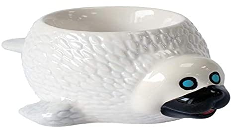 Crockery Critters Egg Cup from Deluxebase – Seal Ceramic Egg Holder, Cute Animal Shaped Boiled Egg Cups for Kids and Adults. Fun Novelty Gifts, Kitchen Decor and Tableware.