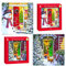 Geschenkmacher-Weihnachtskarten, quadratisch, 2 Designs, 12 Stück