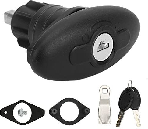 EBTOOLS Serrure de Porte de Cabine de Remorque Serrure de Compression de Porte de Cabine de RV Sécurisée en Nylon en Alliage de Zinc Rotatif 30mm pour Caravane Yacht Camper
