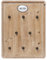 Moritz Schlüsselbrett Schlüsselkasten 27x36cm Keys 8 Haken mit Rahmen braun Schlüsselhalter Vintage Schlüsselboard Schlüsselaufbewahrung