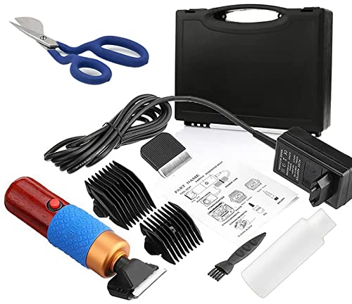 QJJML Teppichschneider Tufting-Teppichschneider mit Schere, geräuscharmer 200-W-Teppichschnitzer, geschwindigkeitsverstellbare Teppich-Tufting-Schneidmaschine, für handgefertigte Teppiche, saubere