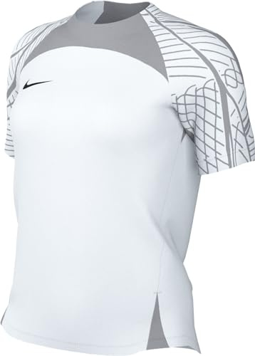 NIKE, Women's Short-Sleeve Soccer Top (Stock), Soccer T-Shirt, White/Wolf Grey/Black, S, Donna