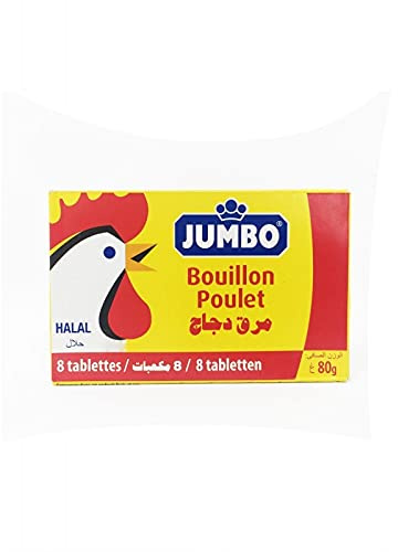 JUMBO - Tablettes Bleu Poulet 80G - Saveurs épicées de l'Orient - Idéales pour l'apéritif ou en accompagnement de vos plats exotiques. - Lot De 4 - Vendu Par Lot