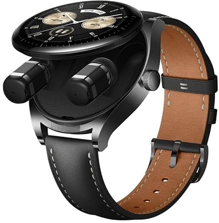 HUAWEI - Auriculares para reloj, auriculares y reloj vienen en uno, innovadores controles táctiles de gran área, llamadas de cancelación de ruido AI, ligeros, compatibles con Android e iOS, negro +