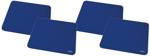 Logilink ID0118 Gaming Mauspad, blau (230 x 204,5 x 4 mm) (Packung mit 4)