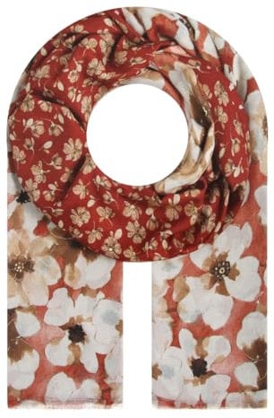 Majea Halstücher Damen Tuch Kopftuch Halstuch Schal Damen-Schal Tücher Stola (880036) (orange 3)