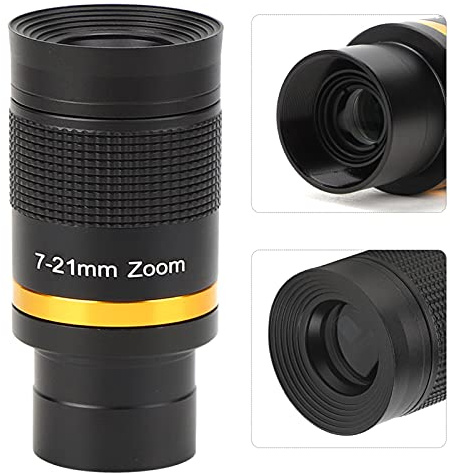 Teleskop Okulare Zoom, 1.25 Zoll Okular für Teleskope, 7-21mm Zoomokular HD Monokular Teleskop Zoom Okular, Astronomie Okularbeobachtung zur Mondvogelbeobachtung