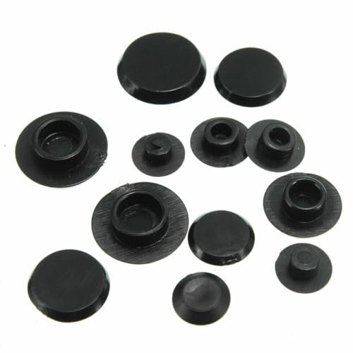 10PCS Black Hex Socket Allen Bolt Screw Nut Hexagon Head Cover Cap Protector (M8)
