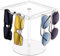 DesignSter Brillen Organizer für Mehrere Brillen, 360 Grad Drehbarer Acryl-Brillenständer für 12 Brillen, Brillenaufbewahrung Organizer Halter, Sonnenbrillen Halter für Tisch (Transparent)