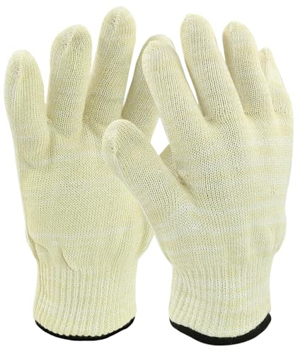 Luomorgo 1 Pair Heat Resistant Gloves, 500°C / 932°F Oven Gloves Dutch Mitts, Hot Food Gloves for BBQ, Grilling, Baking, Cooking