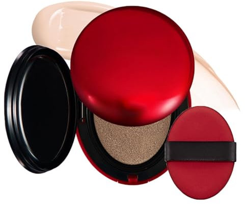 Red Cushion Foundation, Skin Cushion Foundation, No.1 Choice for skin, Long-Lasting, Lightweight, Buildable Coverage, Semi-Matte Finish, for All Skin Types (17C)