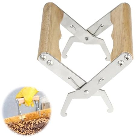 Imker Werkzeug Zange, Imker Wabenzieher, Imkereibedarf Hive Tool, Bienenwaben Werkzeug, Geeignet für Imker zur Inspektion von Bienenstöcken und zum Sammeln von Honig, 13 x 9.5 x 5cm