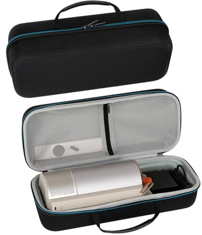 Hounyoln Tragetasche für XGIMI MoGo 3 Pro 1080P Tragbarer Projektor, EVA-Hartschale, Reise-Aufbewahrungstasche (schwarz)