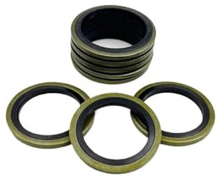 100 pièces M5-M16 joint collé joint torique vis de vidange d'huile ensemble de rondelles d'étanchéité combinées joint de plomberie anneau en caoutchouc résistant à l'huile for puisard Plu