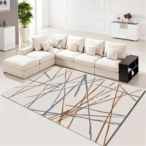 Kunsen 300X400CM Alfombras Salon Grandes Baratas Alfombra de área Decorativa de Moda Simple en la Sala de Estar Limpia Alfombras Multicolor Alfombra a la Venta Alfombra Lavable Lavadora