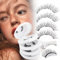 4 paires cils magnétiques avec applicateur, faux cils magnetique réutilisables, faux cils magnetique naturel sans colle(M8+M4-4P)