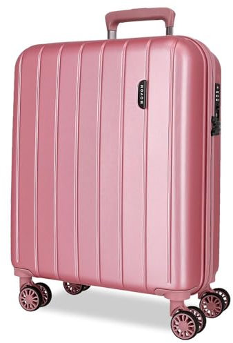 MOVOM Wood Valise Cabine Rose 40 x 55 x 20 cm Rigide 2,8 kg Fermeture TSA ABS 2,8 kg 37L Bagage à Main, Rose, Talla única, Valise Cabine