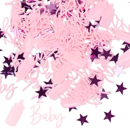 Konfetti für Babypartys – It's A Girl, Glitzerkonfetti-Streusel