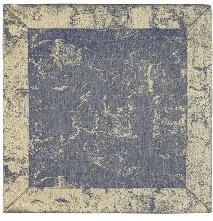 invitta Tischdeckchen Grau Gold 50x50 cm – modernes Tischdeckchen aus Polyester mit Goldakzenten, wasserabweisend mit Lotuseffekt, hochwertiger Kuvertsaum 5 cm, Fleckschutz, pflegeleicht