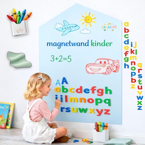 Selbstklebende Magnettafel Himmelblau – Magnetfolie für Wände – Wiederverwendbare Magnetische Schreibfläche für Büro, Küche und Organisation