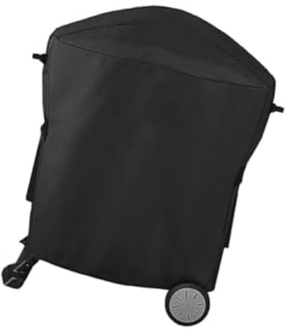 FUANA Grillabdeckung für Weber Q1000 Q2000 Serie, 210D Oxford Tuch Wasserdicht Staubdicht BBQ Abdeckhaube 54x76x69cm, Schwarz