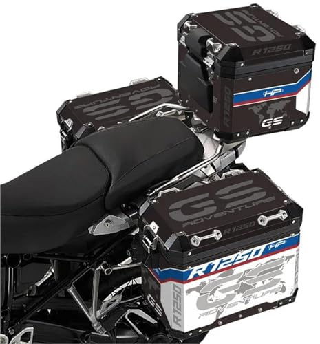 Motorrad Aufkleber Für BMW R1200GS R1250GS ADV GSA F850GS Dekorative Aluminium Legierung Box Set Pannier