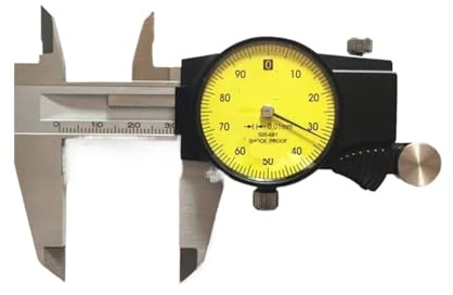 1 pied à coulisse à cadran for montre, pied à coulisse numérique en acier inoxydable, précision de 0,01 pouce(505-681)