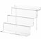 NIUBEE Display Ständer Acryl Transparent 3-Stufen-Regal Solid für Amiibo Sammlung von Funko Kosmetik Produkt Lagerung 31cmx22cm