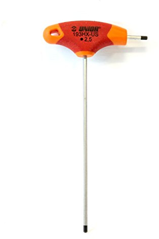 Unior tool's Hexagonal Head Screwdriver with T-Handle 2.5 Red