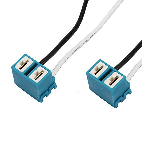 SENZEAL 2x H7 Ampoule Titulaire Fil De Cuivre ABS Socket Titulaire Phares Brouillard Ampoule Plug Lampe Adaptateur Auto Voiture LED Base de Lumière