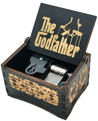 Luteney Godfather spieluhr,Godfather Holz spieluhr,Godfather Music Box,Godfather spieluhr Holz handkurbel