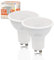 LED ATOMANT Packung mit 2 LED Lampe GU10 8W, Farbe Neutralweiß (4500K), 800 Lumen, LED-Halogen äquivalent zu 80W traditionell