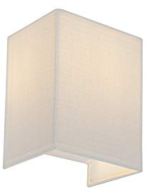 Qazqa - Modern Wall Lamp I Wall Light Jute White - Vete- - Modern - Suitable for LED E27 | 1 Light - Fabric Wall Light - Suitable for Living Room I Kitchen I Bedroom I