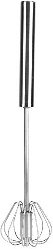Batidor de Huevo, Acero Inoxidable semiautomático, Empuje Manual, batidora, licuadora, inmersión, Multiusos, espumador de Leche, Utensilios de Cocina(2#k3328#B(M))