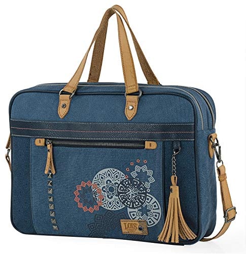 Lois - Sacoche Ordinateur Femme - Sac Porte Document Femme. Sacoches pour ordinateur Portable. Sac Ordinateur Femme - Sacoche Femme Travail. Sac Travail Femme Multifonction, bleu