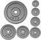 Chase Fitness Cast Iron Weight Plates 2.5-20kg For 1 Dumbbell Weight Lifting (10kg x 2)
