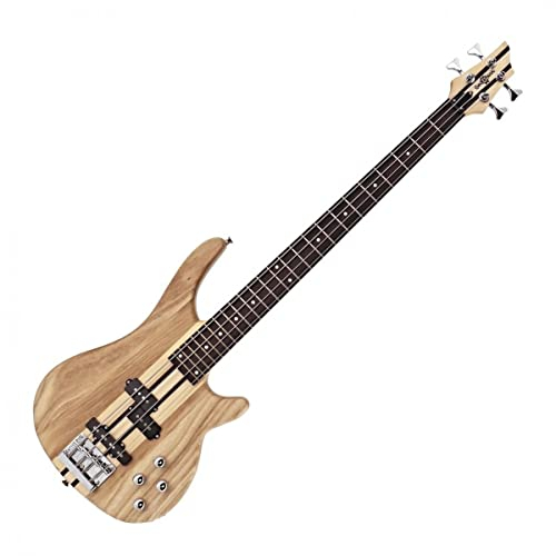 Guitarra de bajo eléctrico Neck Thru 4 cuerdas Chicago de Gear4music